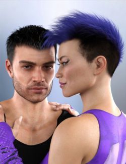 dForce Togatta Hair for Genesis 8