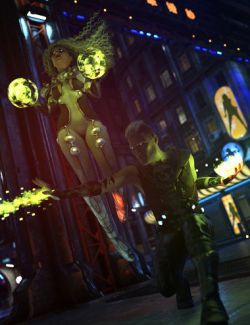 Technomancer Props Poses and Expressions for Genesis 8