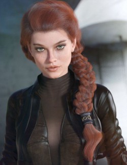 dForce Tara Hair for Genesis 3 and 8 Female(s)