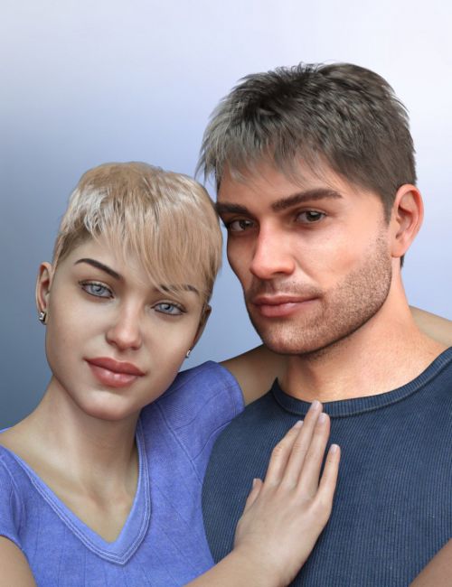 Click here to see preview images for "dForce Shy Style Hair for Genesis 8" dForce Shy Style Hair for Genesis 8
