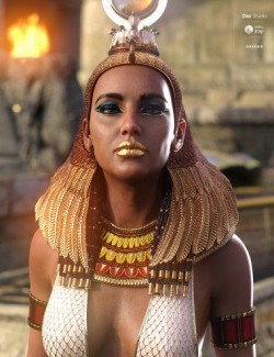 Hemet-nisut Hair and Accessories for Genesis 8 Female
