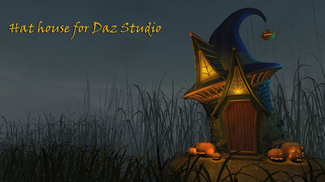 Click here to see preview images for "Hat house for Daz Studio" Hat house for Daz Studio