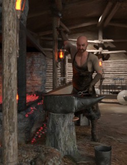 Viking Blacksmith Environment Set