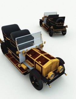 Clockwork Steampunk Car for Poser