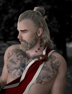 Herodius Hair and Beard for Genesis 8 Males