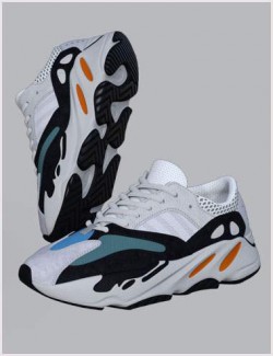 Cute3D's Trail Running Shoes 7 for Genesis 8