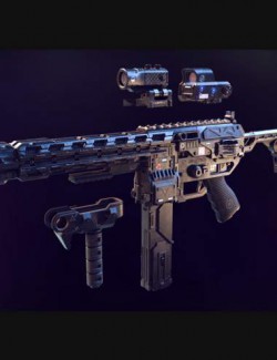 Cyberpunk SMG