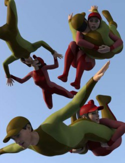 Falling Together Poses for Genesis 8