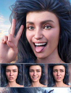 New Faces- Expressions for Genesis 8.1 Female and Victoria 8.1