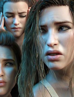 Z Pain and Hurt Mix and Match Expressions for Genesis 8.1 Female