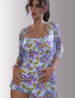 dForce Libby Holiday Outfit for Genesis 8 Females