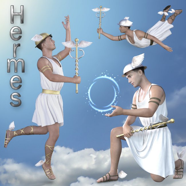 Click here to see preview images for "Costume of Hermes the Greek god of trade and fortune" Costume of Hermes the Greek god of trade and fortune
