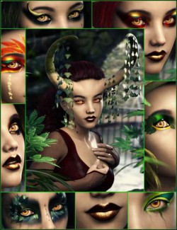 Arcane Enchantress Geoshell Makeups for Genesis 3 and 8 Female