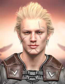 HD Face Staples and Stitches for Genesis 8 Males