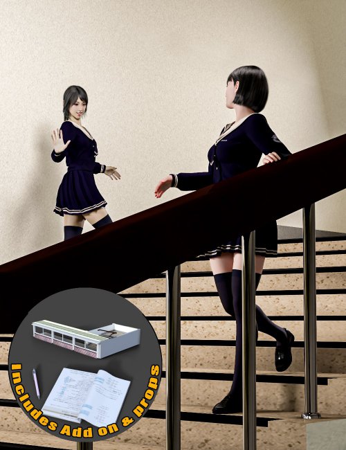 Click here to see preview images for "Japanese Neat Classroom Poses and Add on for Genesis 8 Female" Japanese Neat Classroom Poses and Add on for Genesis 8 Female