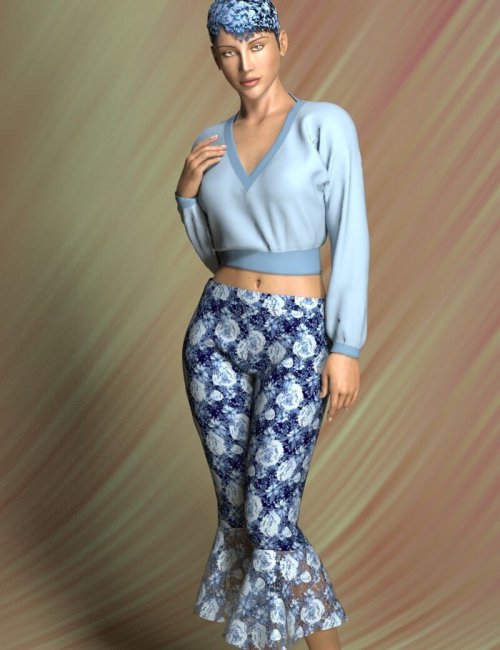 Click here to see preview images for "Ruffled Capris for Dawn" Ruffled Capris for Dawn