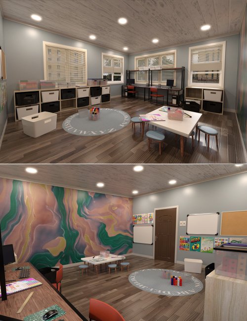 Click here to see preview images for "Distance Learning Room" Distance Learning Room
