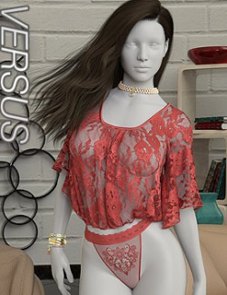 VERSUS - dForce Flowing Sleeves Bodysuit for Genesis 8 and 8.1 Female(s)