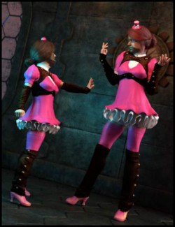 dForce Steamrose Outfits for Genesis 8 Females