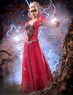 dForce Silver Elf Outfit for Genesis 8 and 8.1 Females