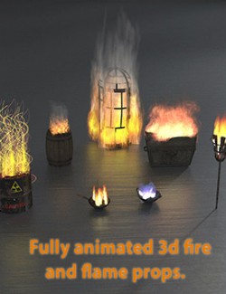 Animated fire and flames