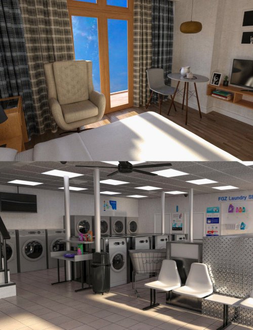 Click here to see preview images for "FG Apartment and Laundry Shop" FG Apartment and Laundry Shop