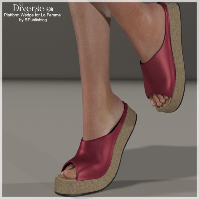 Click here to see preview images for "Diverse for Platform Wedge for La Femme" Diverse for Platform Wedge for La Femme