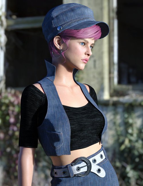 Click here to see preview images for "dForce Rebel Rouser for Genesis 8 Females" dForce Rebel Rouser for Genesis 8 Females