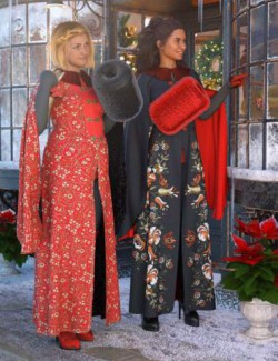 dForce Winter Splendor Outfit Textures