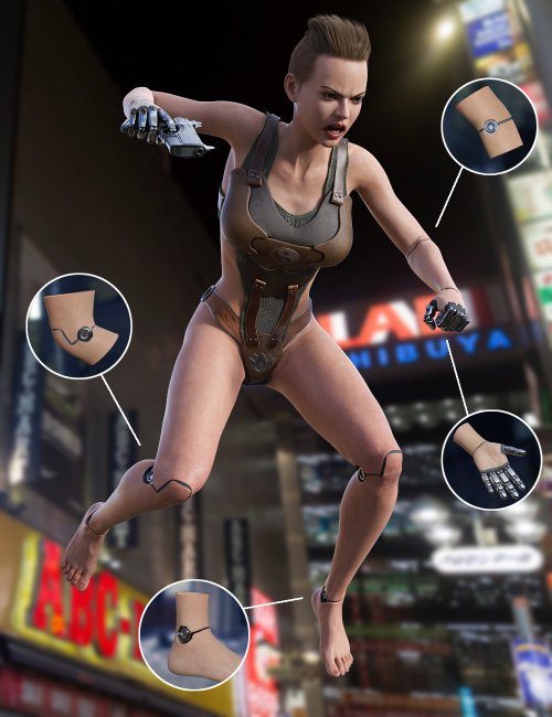 Click here to see preview images for "Cyber Implants for Genesis 8 Females" Cyber Implants for Genesis 8 Females