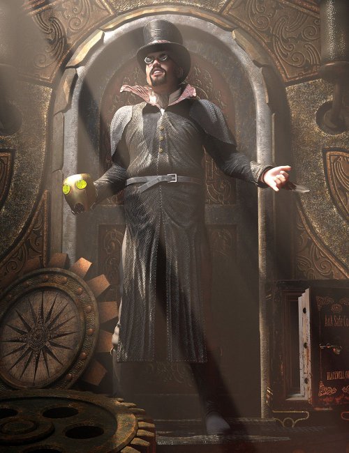 Click here to see preview images for "Steam Jack Outfit for Genesis 8 and 8.1 Male" Steam Jack Outfit for Genesis 8 and 8.1 Male