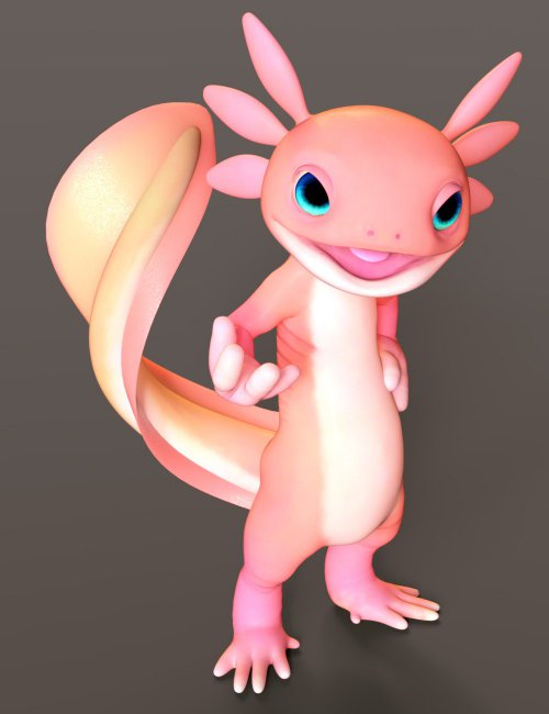 Click here to see preview images for "Toon Axolotl for Genesis 8 Males" Toon Axolotl for Genesis 8 Males