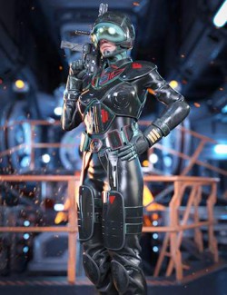 Sci-Fi Heavy Armor for Genesis 8.1 Females