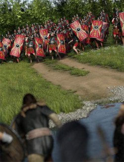 Now-Crowd Billboards - Roman Legionaries Throwing Pilum (Roman Legion Vol IX)