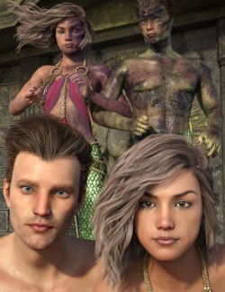 Lamia Mania- Genesis 8 Faces and Lamia Top Skin