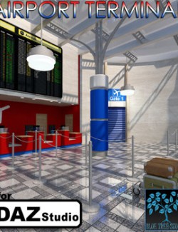 Airport Terminal for Daz