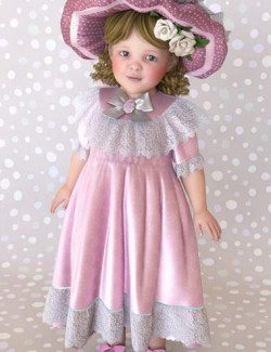 dForce Petite Style Dolly Dress for Genesis 8 Females