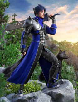 dForce Azurite Outfit for Genesis 8 and 8.1 Males
