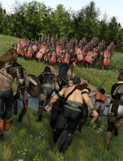 Now-Crowd Billboards - Barbarian Warriors Charging (Barbarian Warriors Vol I)