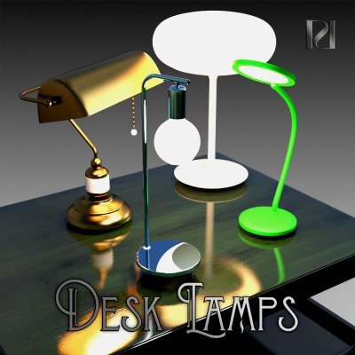 Click here to see preview images for "Desk Lamps 01" Desk Lamps 01