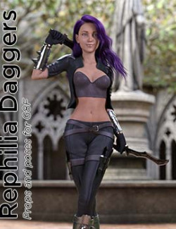 Mell Rephilia Dagger Poses