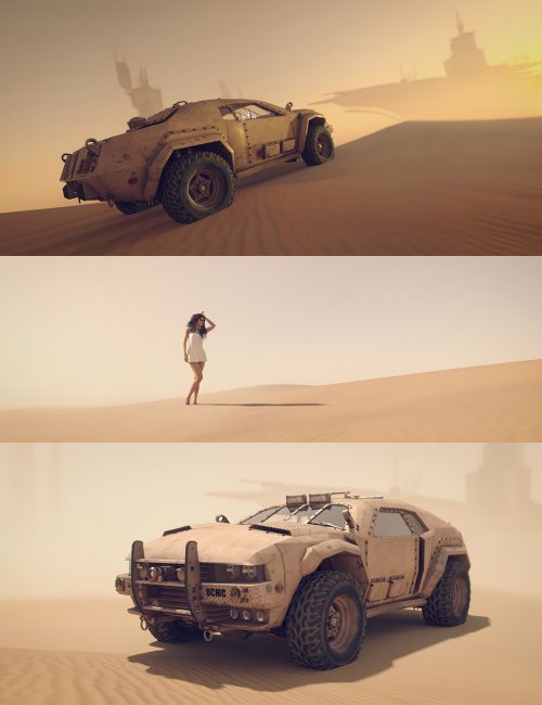 Click here to see preview images for "Desert Cyberpunk HDRIs" Desert Cyberpunk HDRIs