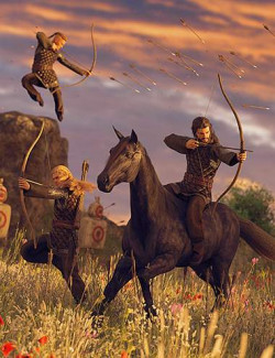 Really Cool Bow and Arrow Poses for Genesis 8.1 Male
