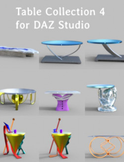 Table Collection 4 for DAZ Studio