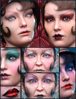 Roaring Twenties Makeup Builder for Genesis 8 Females