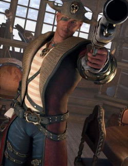 dForce Blaze High Seas Outfit for Genesis 8.1 Males