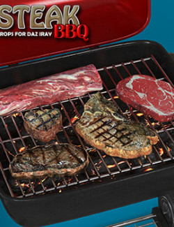 Exnem Steak BBQ Props for DAZ Studio Iray