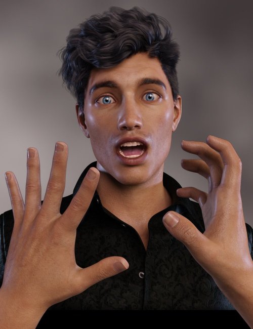Click here to see preview images for "Head & Hands Poses for Genesis 8.1 Male" Head & Hands Poses for Genesis 8.1 Male