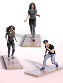 Walking and Running Poses for Genesis 8.1