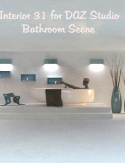 Interior 31 for DAZ Studio (Bathroom Scene)